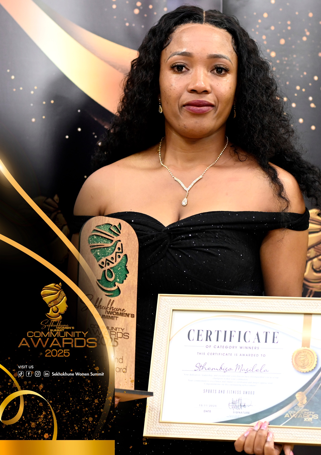 Sports and Fitness Award recipient