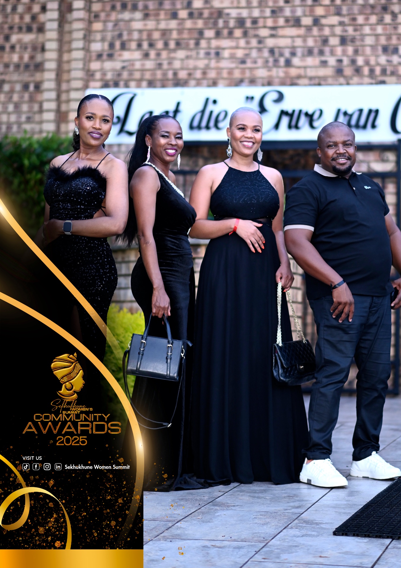 Group of delegates on the red carpet