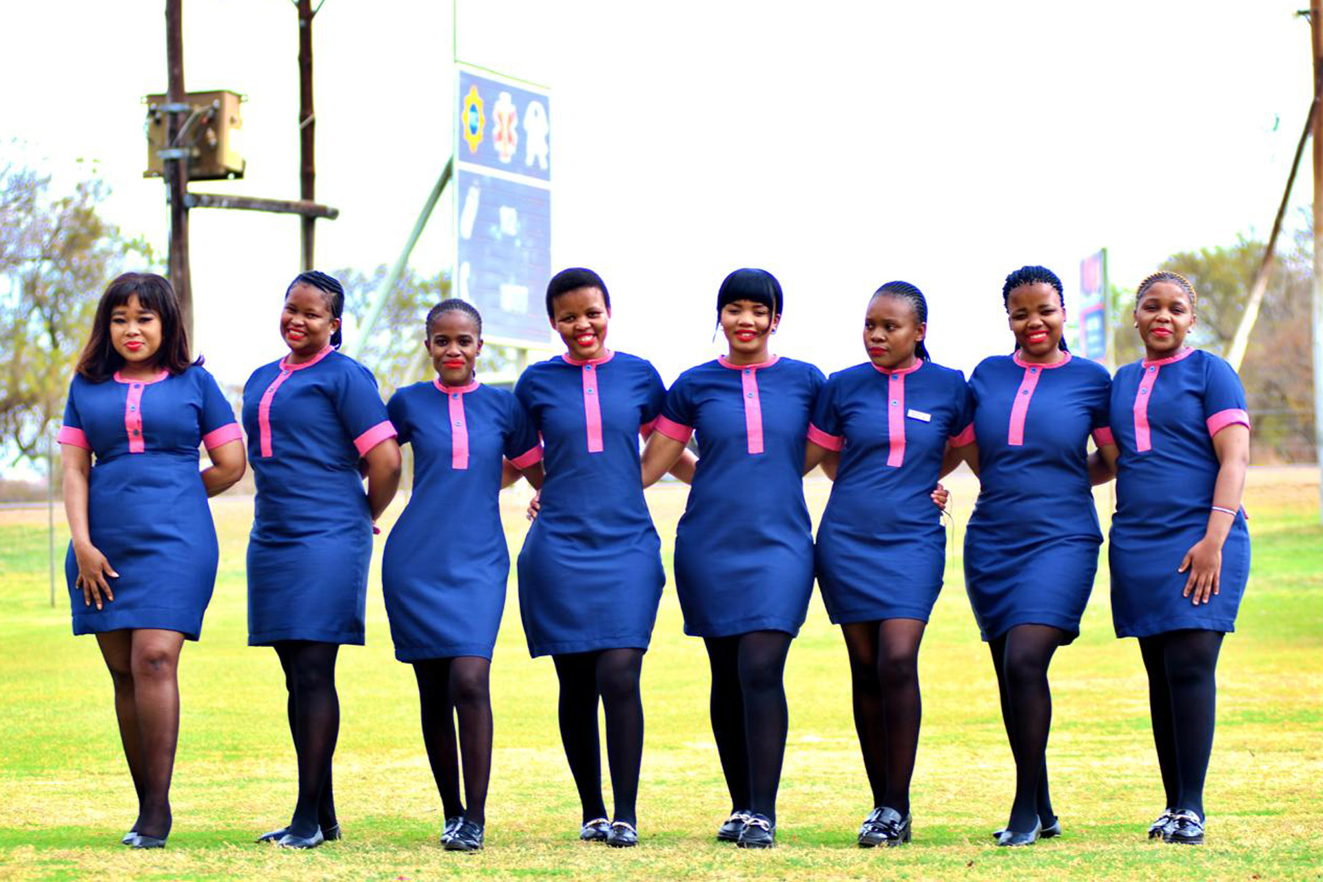 Hospitality team on the grounds